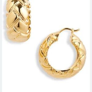 Missoma x Lucy Williams Chunky Waffle Hoop Earrings- Women's Jewelry